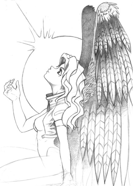 winged girl (unfinished)