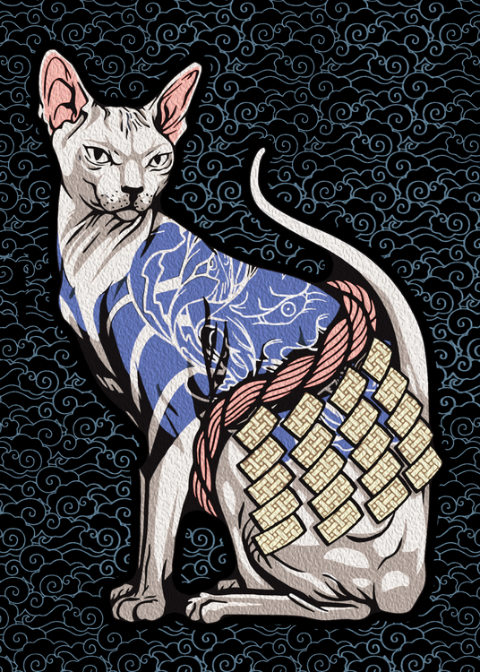 Japanese Art Anime Cat Character 35
