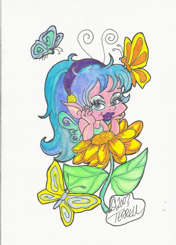 Gossiping With Butterflies (In Color)
