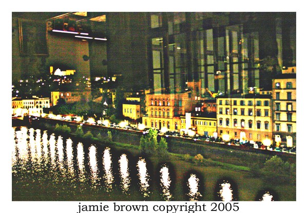 Reflection Abstract: the Arno from the Uffizi