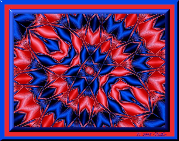 Red n Blue Silk