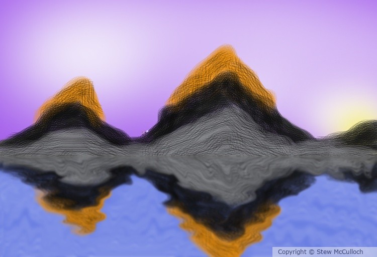 Mountains Reflected  P271