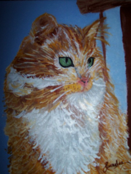 Window Seat Kitty Cat Canvas Art 
