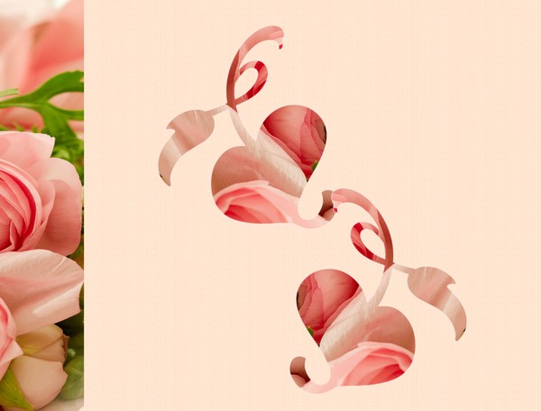 Rose Hearts (Two)