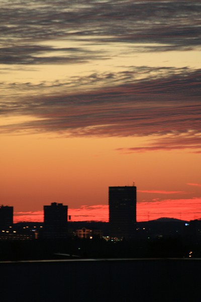 fire in the sky - Greenville Skyline