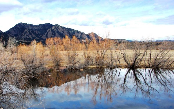 View of the Flatirons