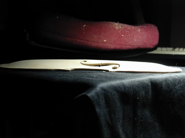 latest violin top sculpted