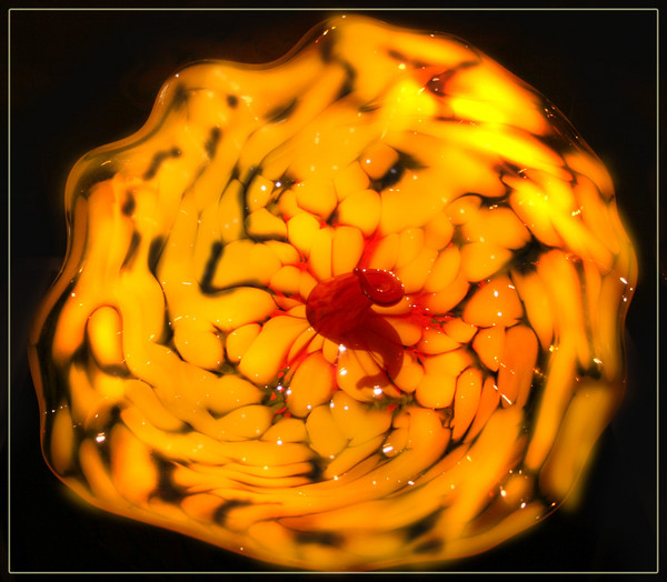 Golden Brain Glass