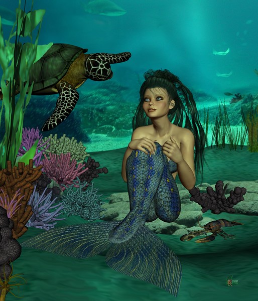 Deep in the sea