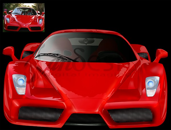 photoshop car