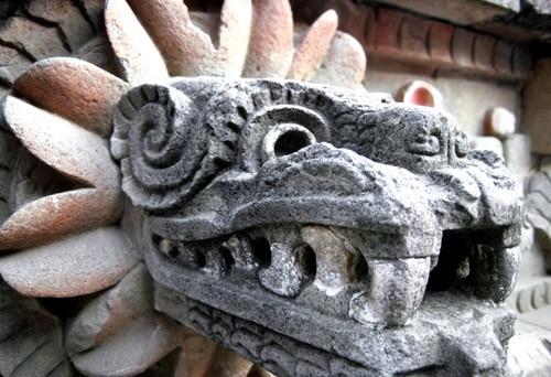 Carving of Quetzacoatl, Teotihuacan, Mexico