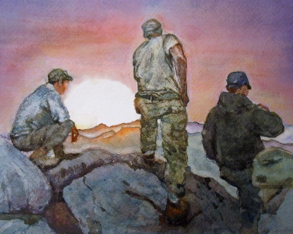 Soldier Series:  A Moment to Breathe