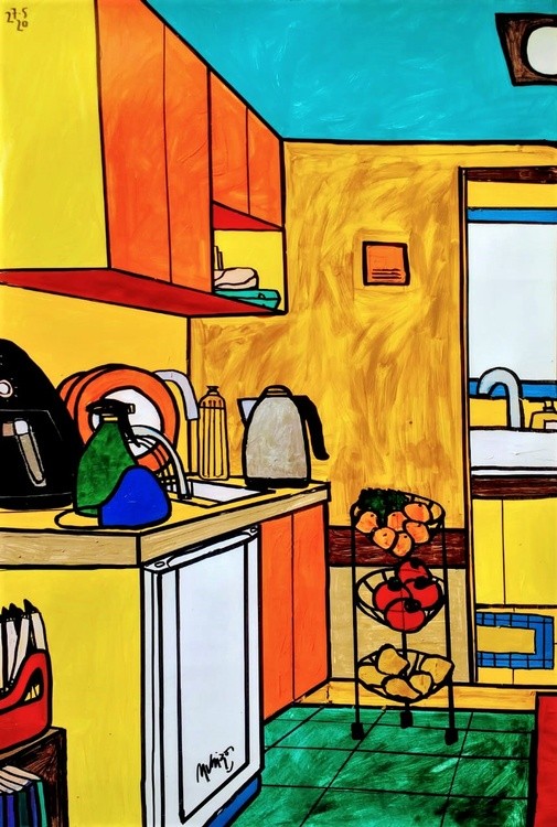cozinha de quarentena
