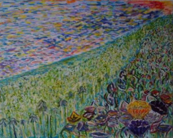 Flowers Along The Cliff