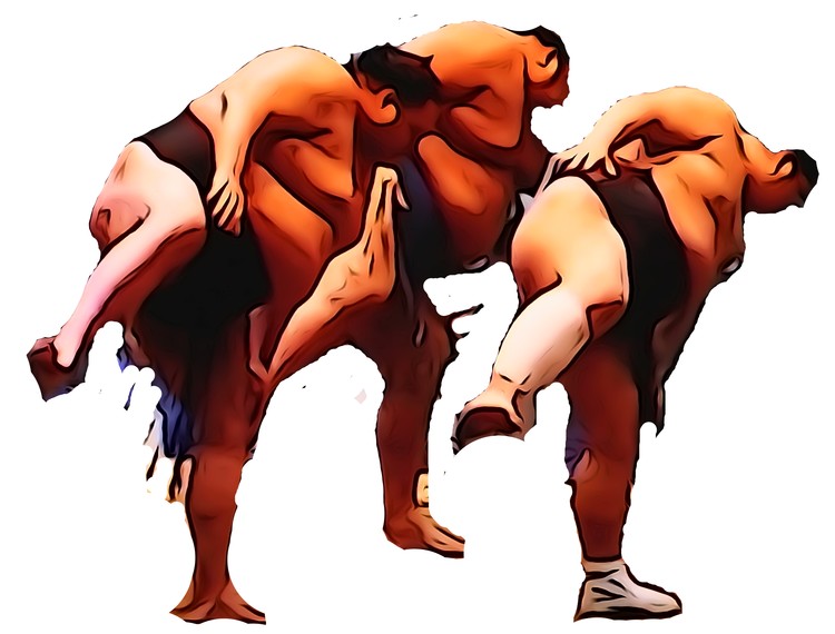 Fat men dancing II