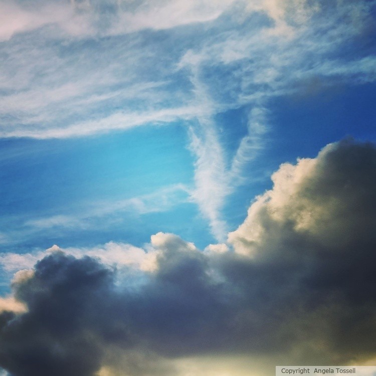 Fairy on the clouds
