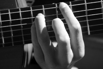 Chris playin' guitar 