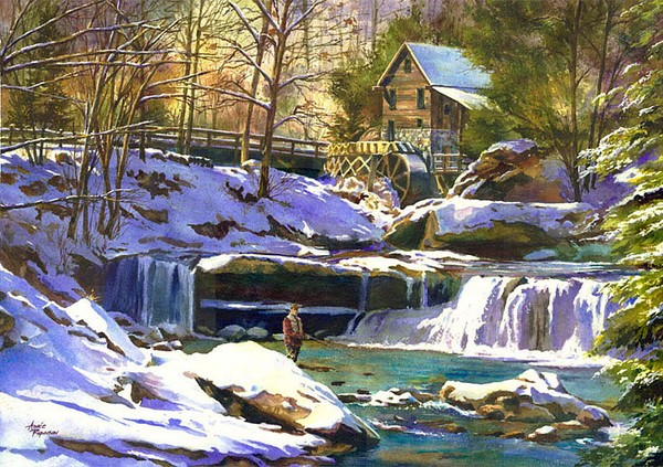 Fishing at the Mill