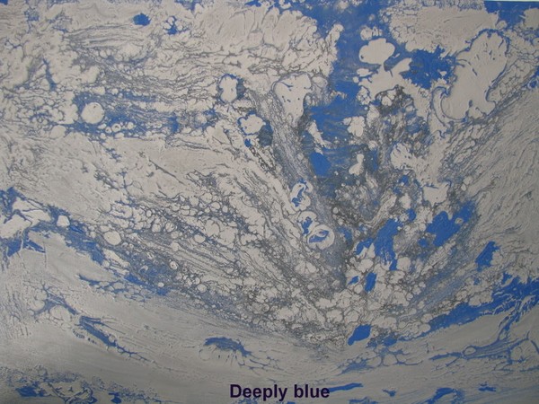 Deep in blue