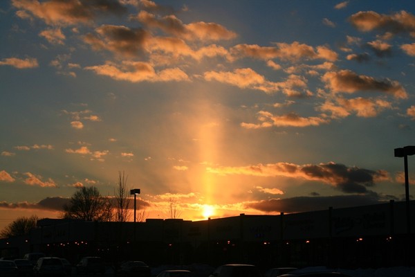 Sunset from Route 10 in Hanover, NJ
