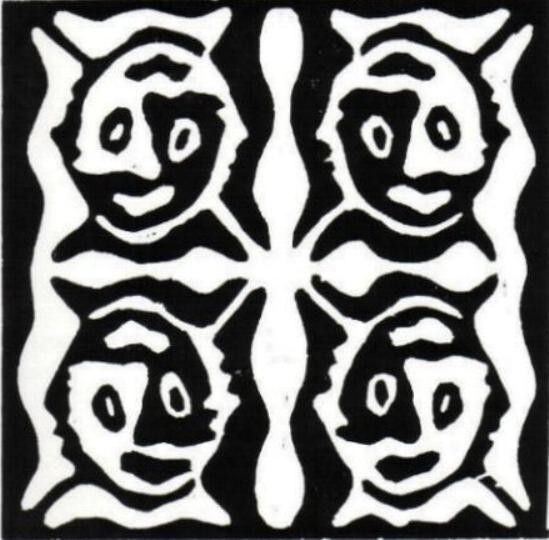 Yin and yang faces