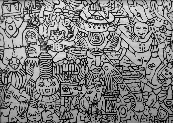 Fragment #13- ( A4 size format) - out of an oil p