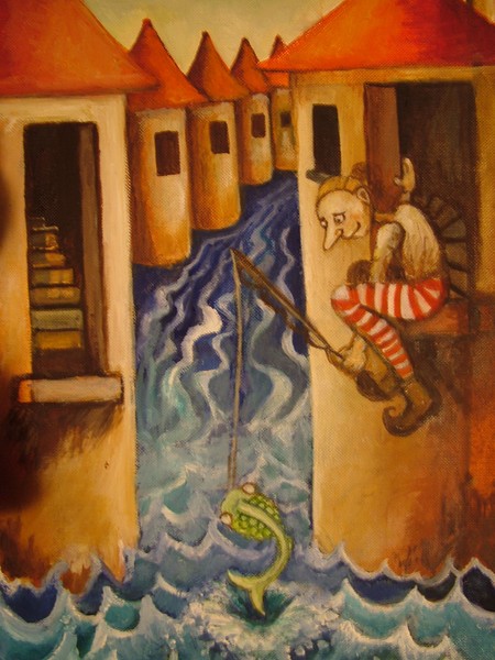 Catching a fish