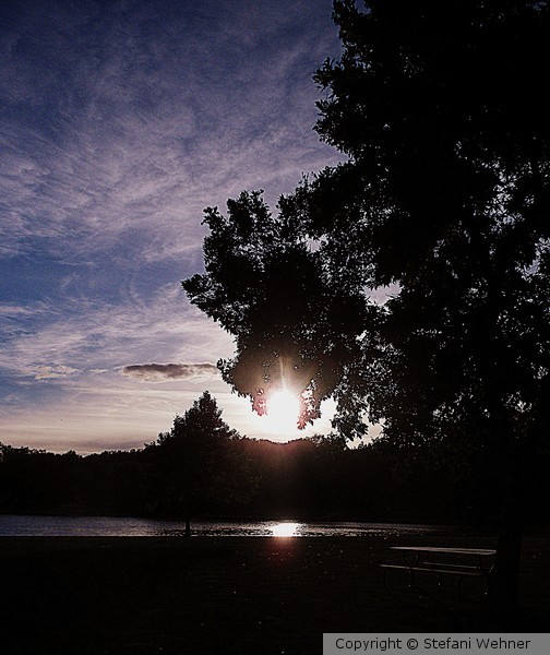 sunset at Cayuga Lake