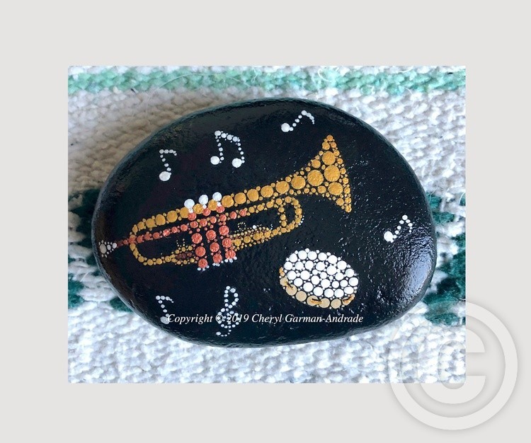 Band Dot Art River Stone 