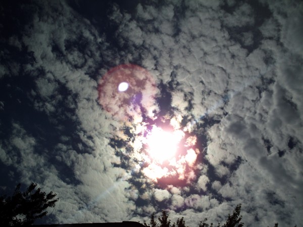 cottony clouds
