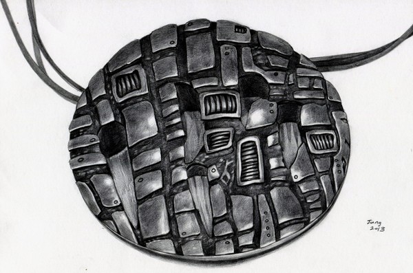 MOSAIC ROUND NECKLACE