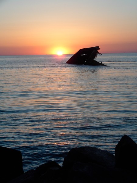 Sunset on the USS Atlantus