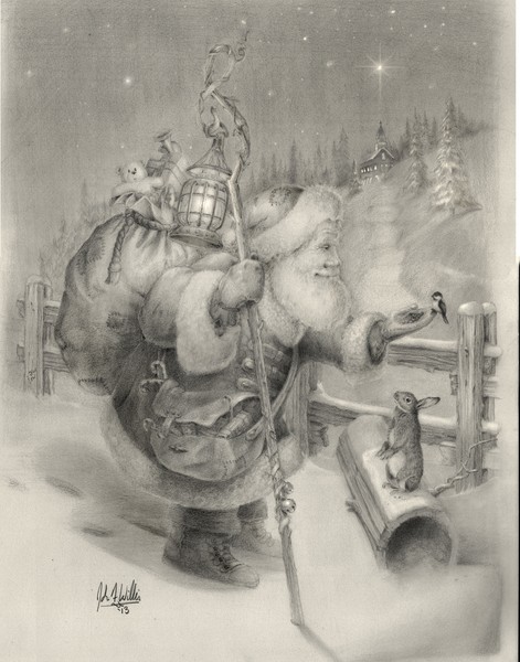 Family Christmas Card Art for 2013