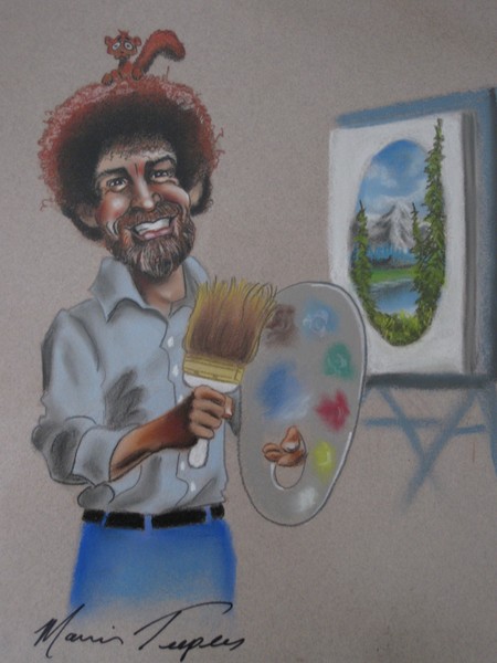 Bob Ross caricature