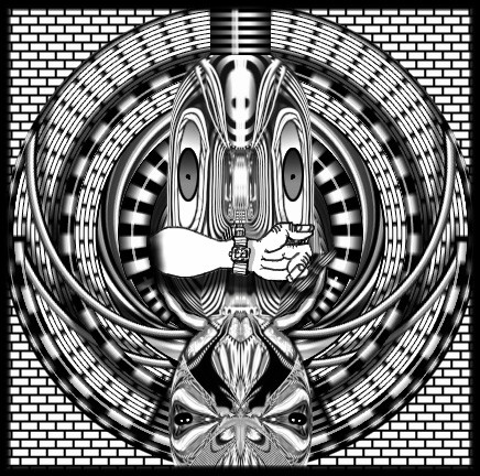 B/W Abstraction Image#002Lyac