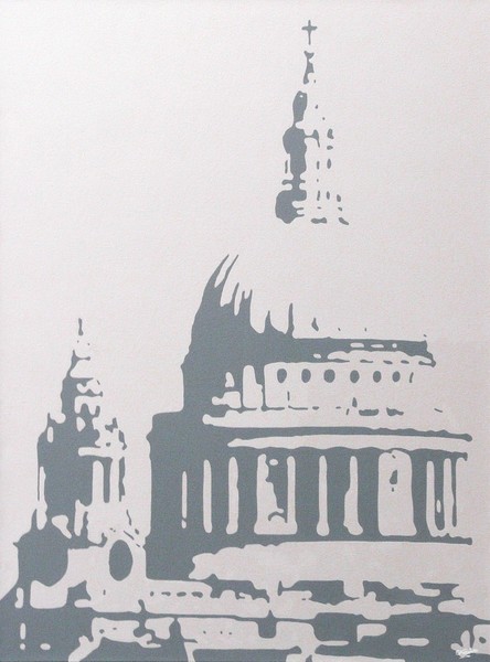 St Paul's in grey