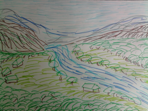 Felt Pen Landscape