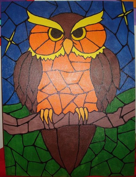 Owl at Peace in the Woods
