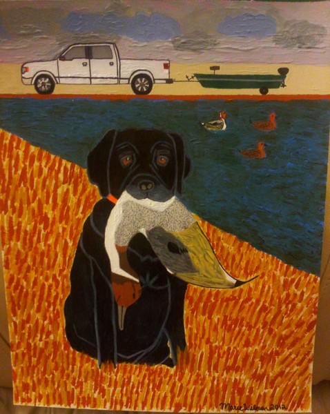 Izzy the Duck Hunting Dog