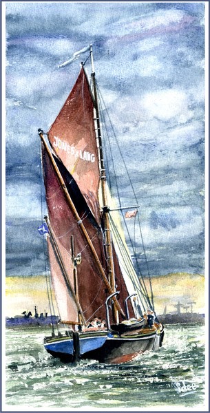 Thamesbarge making haste home