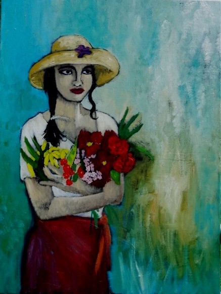Girl in a Garden