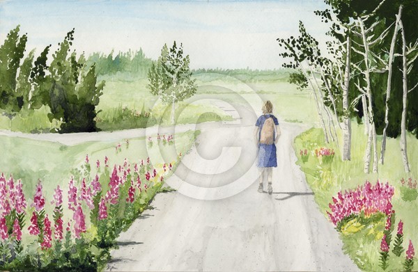 Nome Woman Walking
