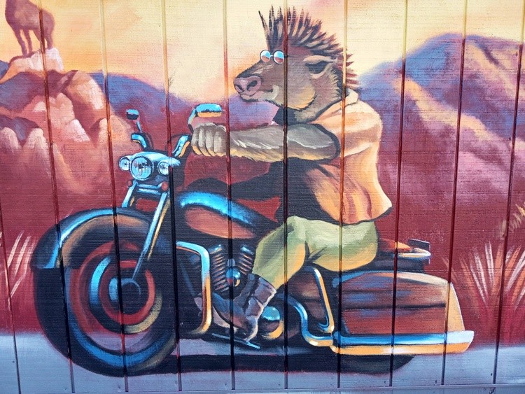 Mural- Riding In the Sunset