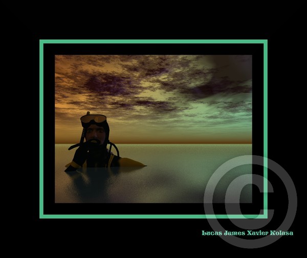 Deep Blue Ocean Diver