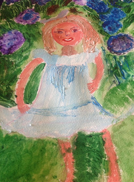 Little girl walking through byhydrogenea