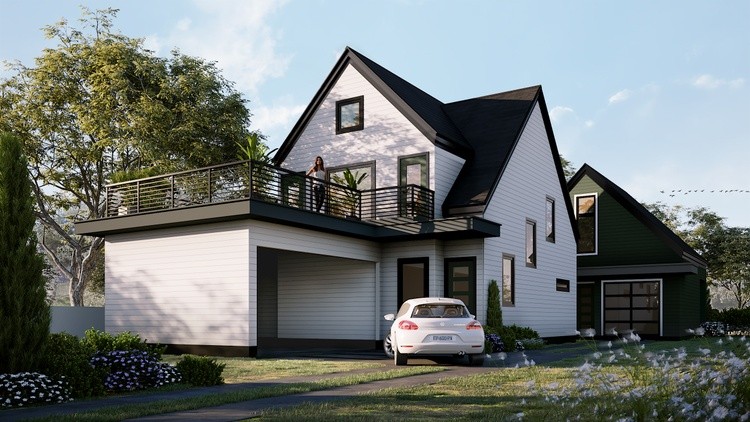 Exterior render view