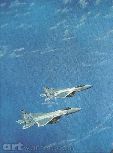 F-15s in flight