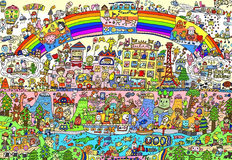 Long long rainbow