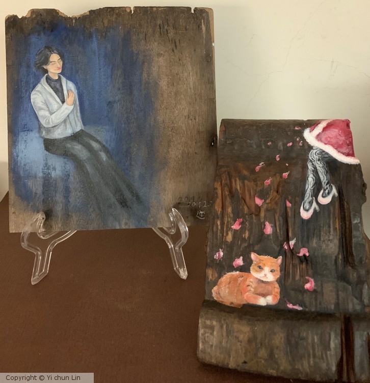 Painting on woods