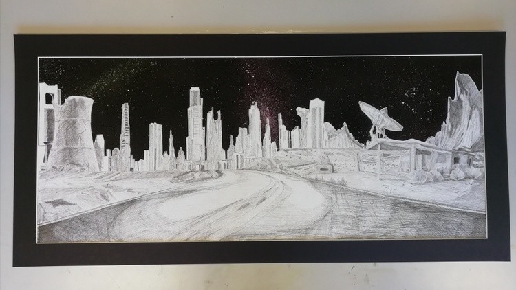 Dystopian future motorway